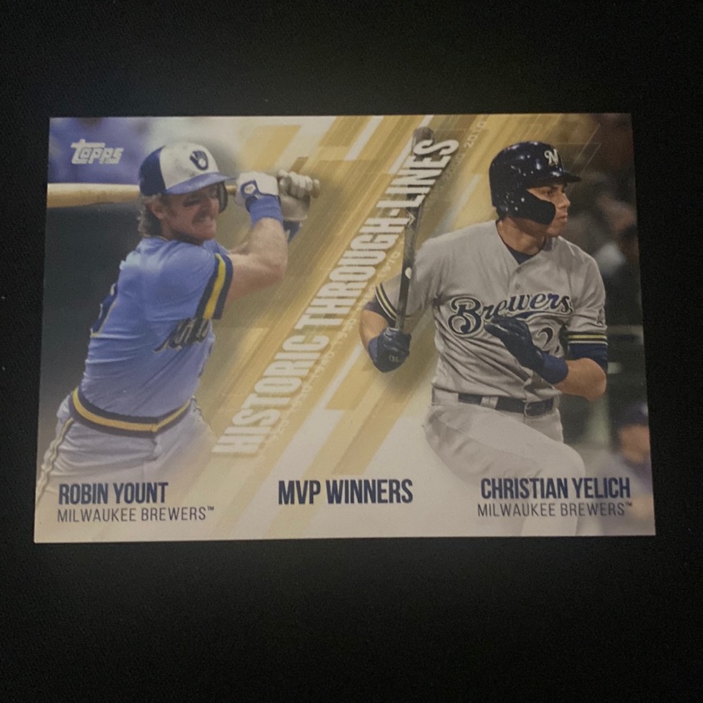 Christian Yelich & Robin Yount -2019 Topps MVP winners